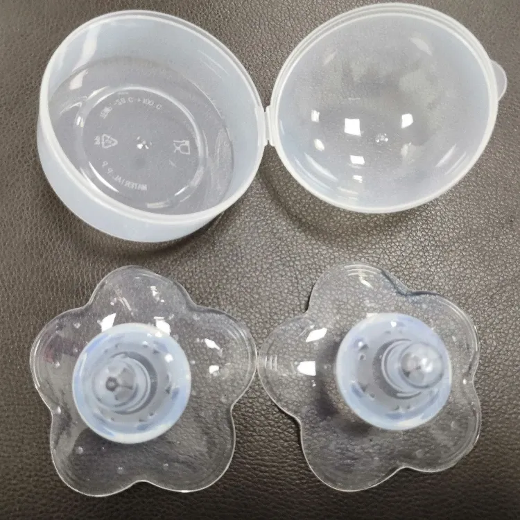 Silicone Nipple Protector Breastfeeding Shields Anti-overflow Milk Cover Soft Comfortable 5