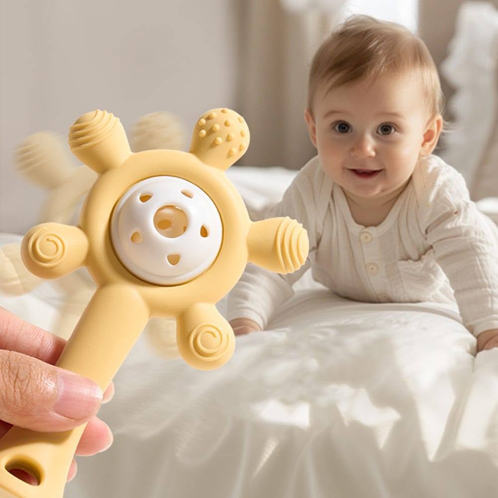 Multi-Textured Baby Teether & Rattle