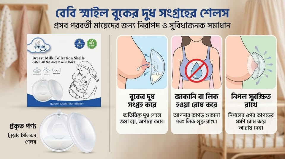 Baby Smile Breast Milk Collection Shells