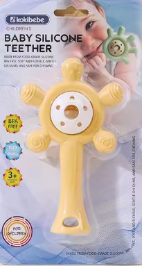 Kokibebe Food-Grade Silicone Teether for Babies | Safe Teething Relief 7