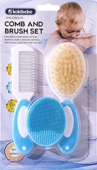 Baby Cleaning Brush Baby Care Tool Baby Comb Soft Natural Hair Brush Head Comb Infant Comb Head Massager Hairbrush 2